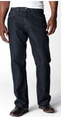 Men Relaxed Straight Leg Jeans